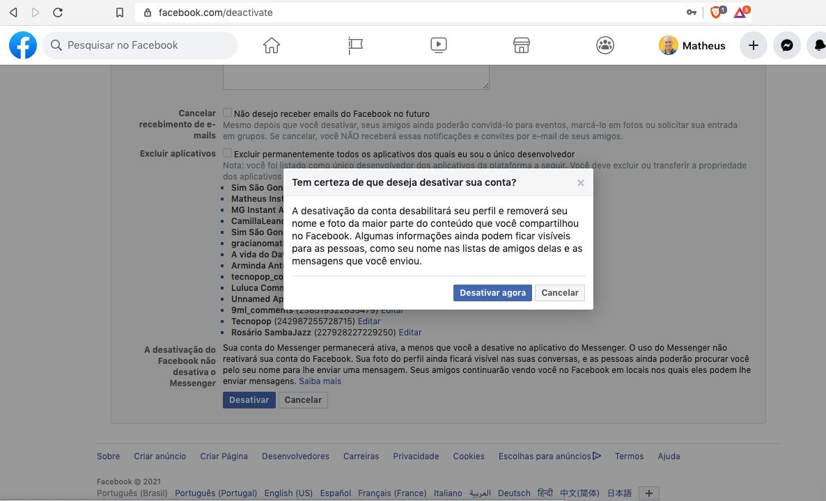 Deseja abandonar a rede azul?